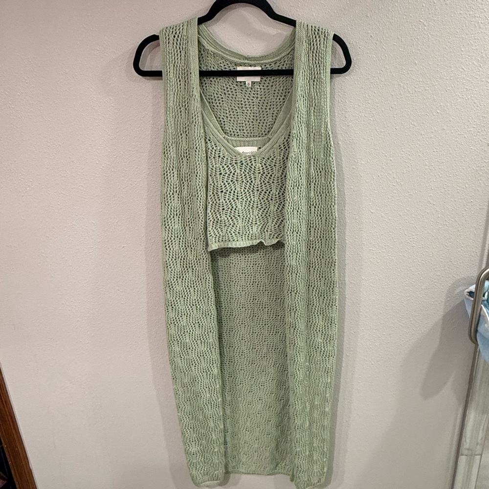 Freshman 1996 Cardigan Vest and Tank Top Set
